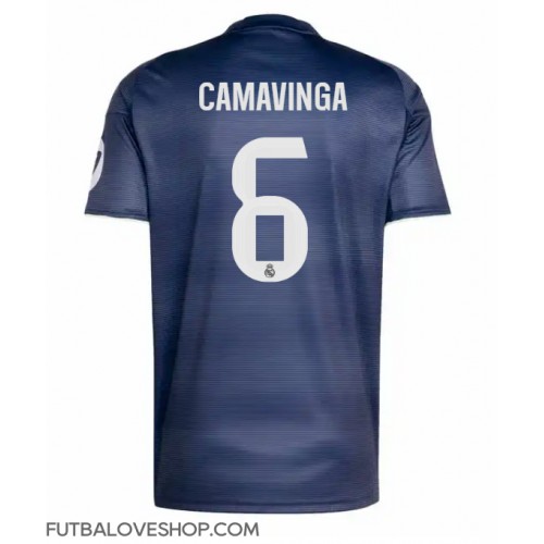 Dres Real Madrid Eduardo Camavinga #6 Preč 2025-26 Krátky Rukáv